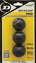 Dunlop Pro 2 Żółte Kropki 3Szt. - Akcesoria do squasha