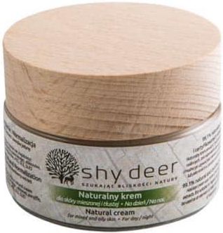 Krem Shy Deer Natural Cream For Mixed and Oily Skin Naturalny dla skóry mieszanej i tłustej na dzień i noc 50ml