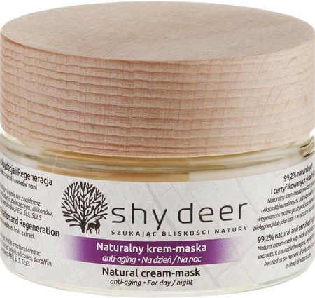 Krem Shy Deer Natural Cream Mask Anti Aging Naturalny na dzień i noc 50ml