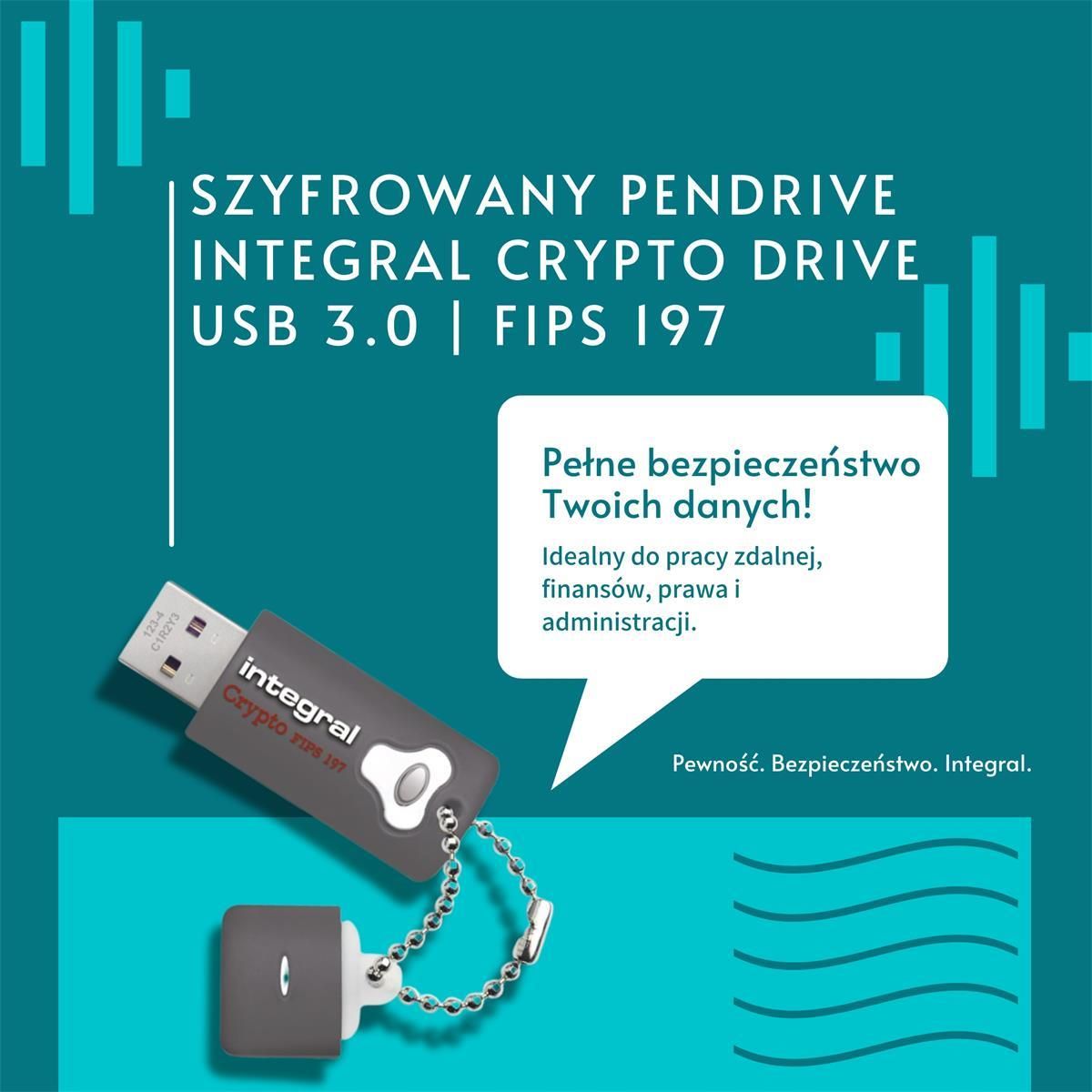 Pendrive Integral Crypto 16GB AES 256Bit Fips197 (INFD16GCRY30197) - Opinie  i ceny na Ceneo.pl
