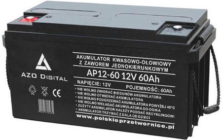 Azo Digital Akumulator Vrla Agm Bezobsługowy Ap12-60 12V 60Ah (azo00d1151)