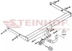 Steinhof/Quasar Steinhof Hak Holowniczy Skoda Octavia 2 Ii Kombi 2005-2013 (s-344+wh1)