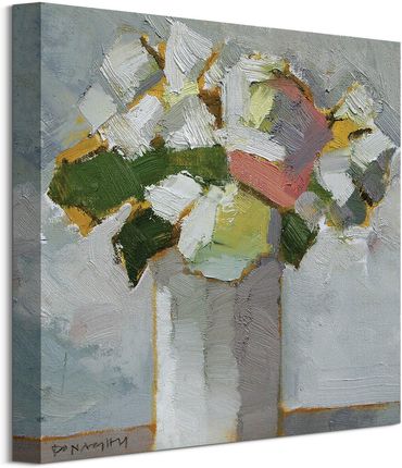 Paul Donaghy Białe Kwiatki - obraz na płótnie 40x40 cm WDC95791