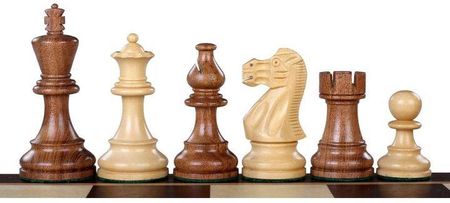 Szachowo Figury szachowe American Classic Akacja/Bukszpan 3,5 cala Rzeźbione Drewniane