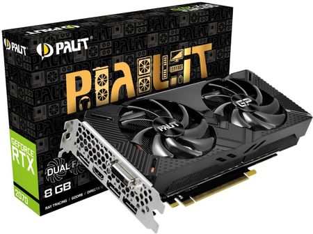 Palit GeForce RTX 2070 DUAL 8GB GDDR6 (NE62070015P21062A) - Karta 