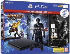 Zdjęcie Sony Playstation 4 Slim 1Tb + Ratchet & Clank + Uncharted 4: Kres Złodzieja + The Last Of Us Remastered - Będzin