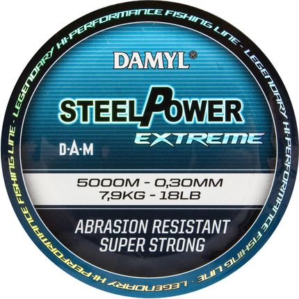 Dam Żyłka Morska Damyl Steelpower X-Treme 5000M 0,30Mm 7,9Kg (D51991)