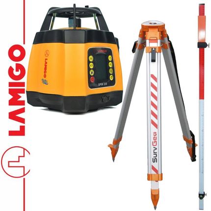 Lamigo Niwelator Laserowy Spin 235 Statyw Aluminiowy + Łata Laserowa 2,4M 133050+1009105+1009200