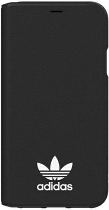 Adidas Booklet Case New Basics iPhone X czarny (CJ1282)
