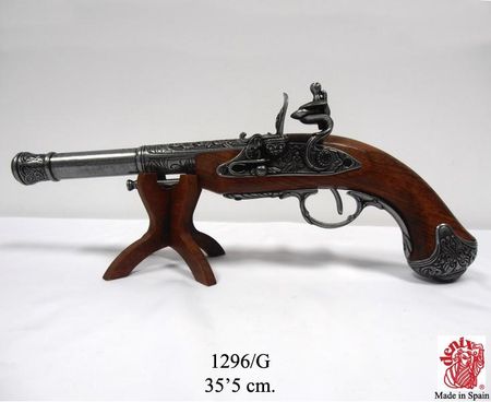 Denix Pistolet Skałkowy Dla Leworęcznych Indyjski Z Xviii W 1296G