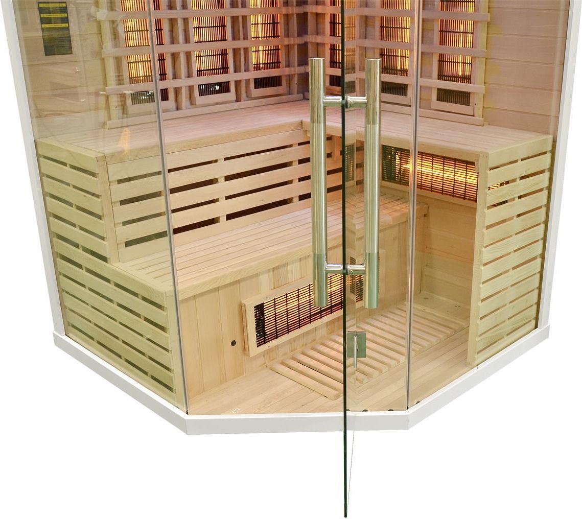 Wooder Sauna infrared z koloroterapią EA3CR 150x150 biały - zdjęcie 3 Wooder Sauna infrared z koloroterapią EA3CR 150x150 biały