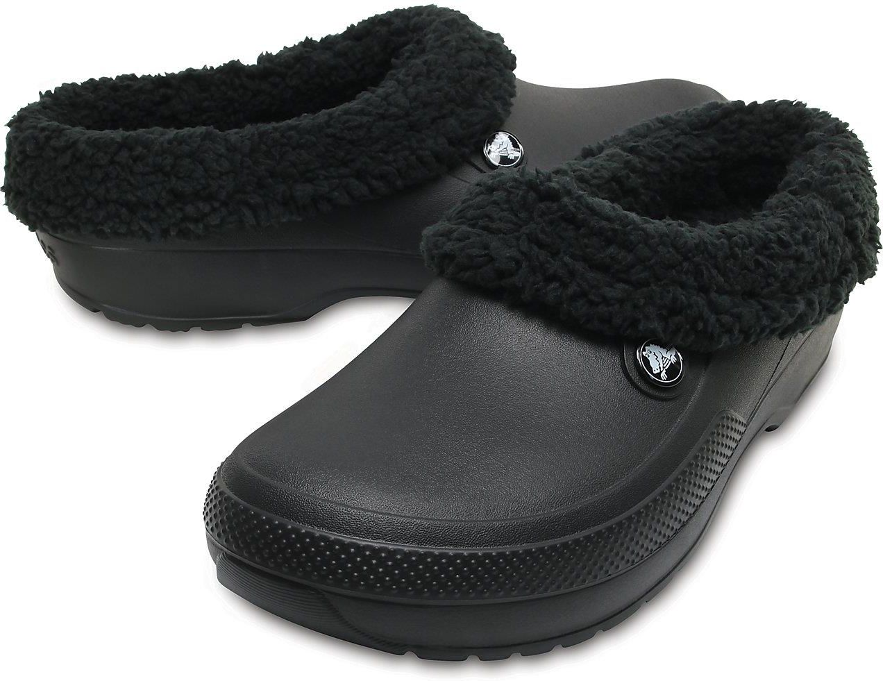 Crocs ocieplone klapki damskie Classic Blitzen Clog Black W9 Ceny i opinie Ceneo.pl