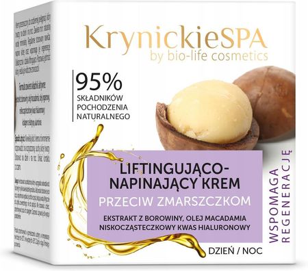 Krem Krynickie Spa Liftingująco Wzmacniający Przeciw Zmarszczkom na dzień i noc 50g