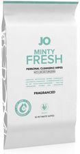 Zdjęcie jo Chusteczki do higieny intymnej System Wipes Minty Fresh Fragranced Miętowe 12szt - Gliwice