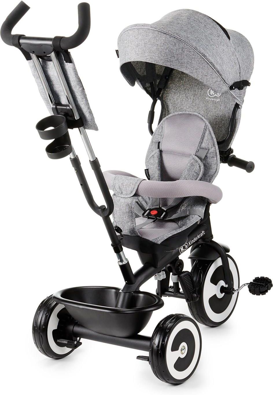 Kinderkraft Rowerek trójkołowy ASTON szary - zdjęcie 1 Kinderkraft Rowerek trójkołowy ASTON szary
