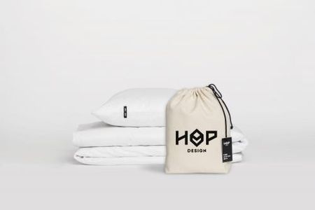 Hop Design Pościel Perkal 240X220 Pure Biały