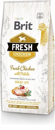 Brit Fresh Chicken With Potato Adult Great Life 12Kg