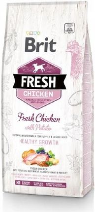 Brit Fresh Chicken & Potato Puppy Healthy Growth12Kg