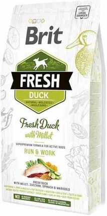 Brit Fresh Duck With Millet Active Run&Work 2,5Kg