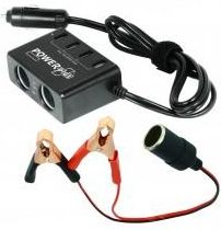Powerplus Azor Przejściówka Do Akumulatorów Z Portami Dc 12 24V I Usb 5V