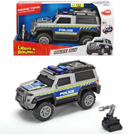 Dickie Toys Action Series Policja Suv Srebrna 