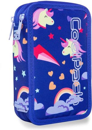 Coolpack Piórnik szkolny potrójny z wyposażeniem Jumper 3 Unicorns 97666CP nr A67208 