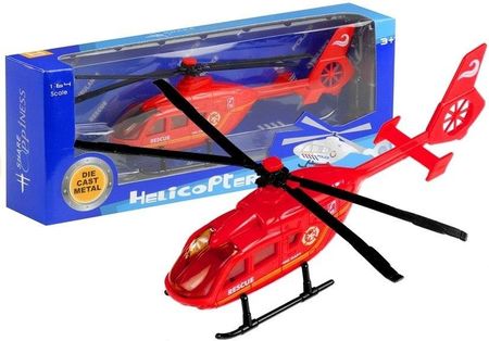 Lean Toys Helikopter Ratunkowy Rescue Ratownik Kolory 2577