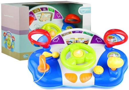 Lean Toys Interaktywna Kierownica Dla Dziecka Panel Dźwięki 3402