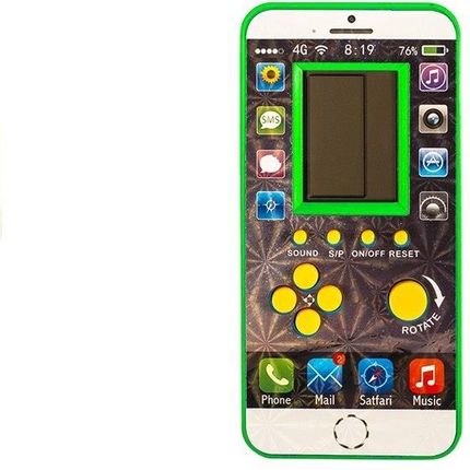 Lean Toys Elektroniczna Tetris Komórka Zielona 3303