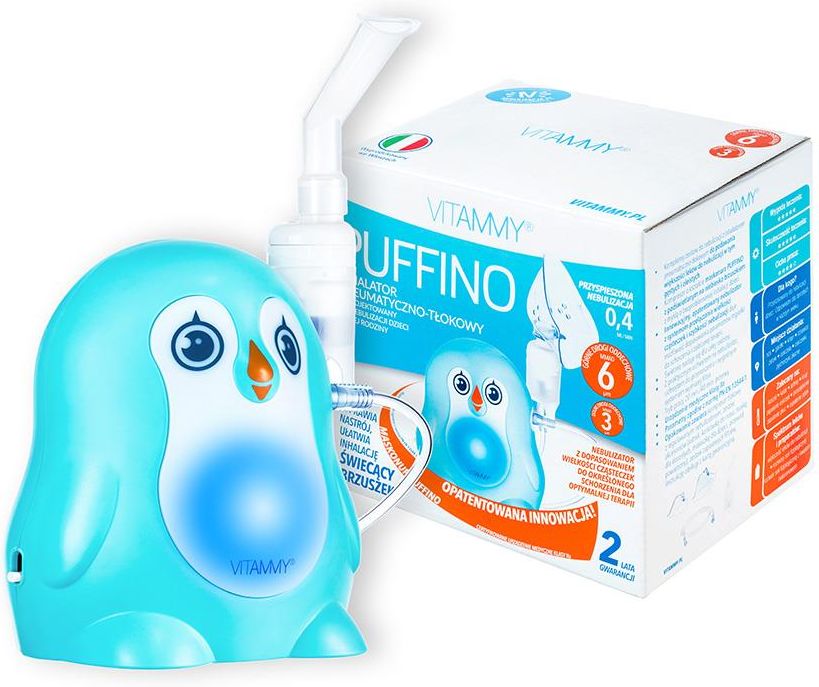VITAMMY PUFFINO INHALATOR PNEUMATYCZNO-TŁOKOWY DLA DZIECI - zdjęcie 2 VITAMMY PUFFINO INHALATOR PNEUMATYCZNO-TŁOKOWY DLA DZIECI