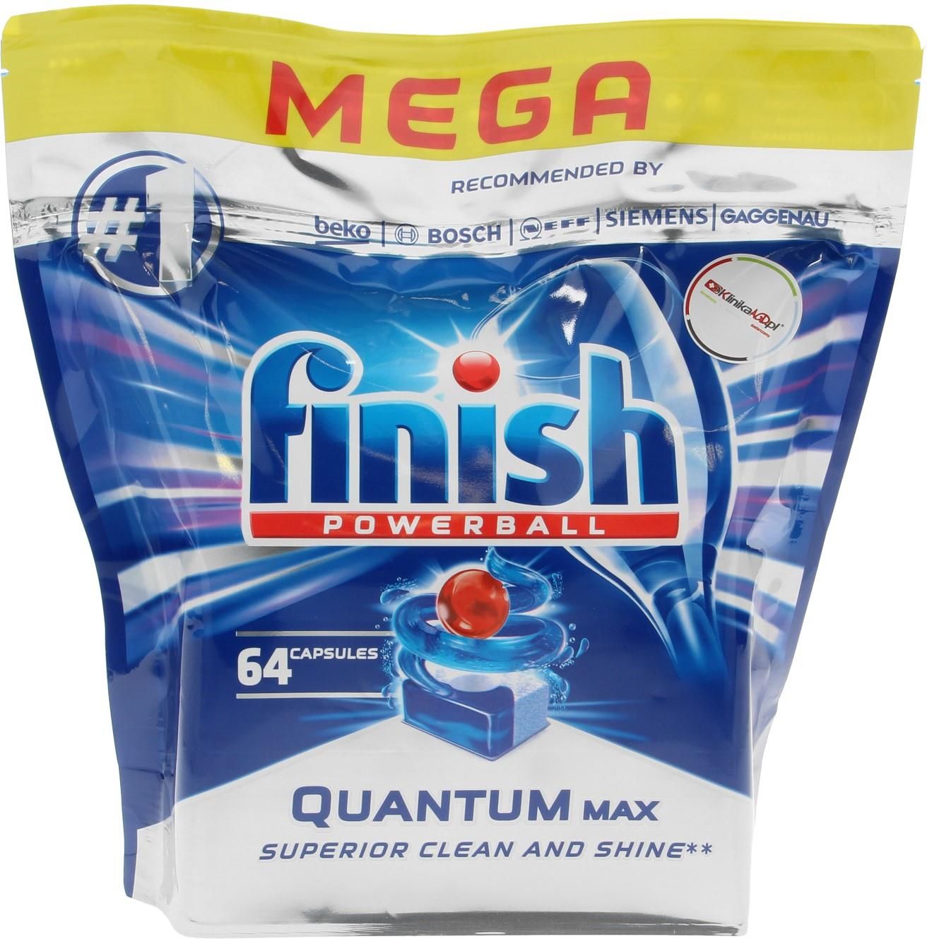 Finish Kapsułki Do Zmywarki Quantum Max 64Szt Opinie i atrakcyjne