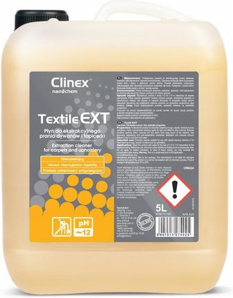 Clinex Textile Ext 5L Płyn Do Odkurzacz Piorącego