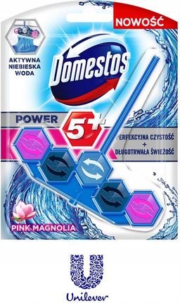 Domestos Power 5+ Kostka Wc Pink Niebieska Woda