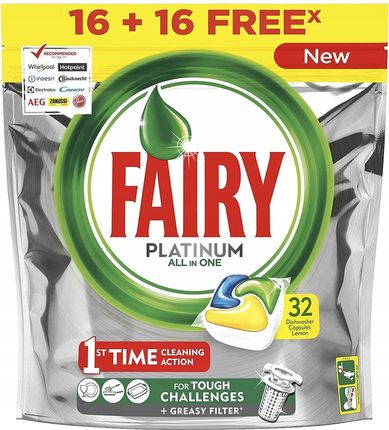 Fairy Platinum All in One Lemon 36szt