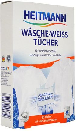 Heitmann Wäsche Weiss Chusteczki Wybielające 20Szt