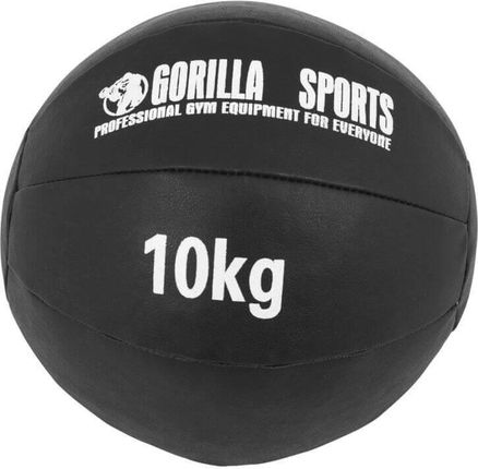 Gorilla Sports Piłka Lekarska Czarna 10Kg