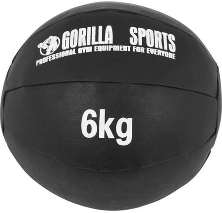 Gorilla Sports Piłka Lekarska Czarna 6Kg