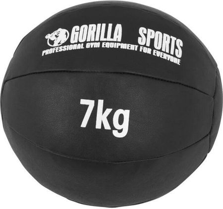 Gorilla Sports Piłka Lekarska Czarna 7Kg