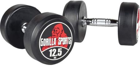 Gorilla Sports Hantla Stała Profesjonalna Zestaw 2X12 5Kg