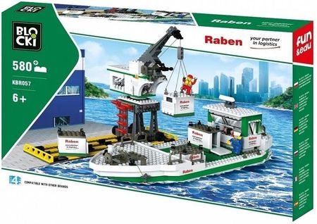 Icom Klocki Blocki Raben Statek Kontenerowy Z Żurawiem 580El. 438152
