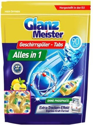 Glanz Meister Tabletki Do Zmywarki Alles In 1 90szt.