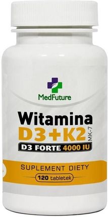 MedFuture Witamina D3+K2 FORTE 4000 IU MK-7 120 tabletek