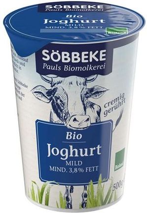 Sobbeke Jogurt Naturalny 3,8% Tłuszczu Bio 500G