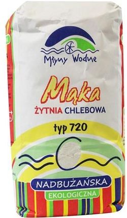 Młyny Wodne Eko Mega Mąka Żytnia Chlebowa Nadbużańska Typ 720 Bio 1Kg