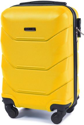 Wings, walizka kabinowa Peacock, żółta, rozmiar XS