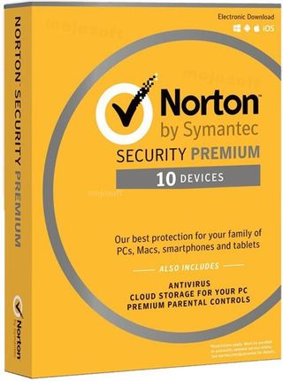 Norton Security PREMIUM 10PC / 2lata z kopią zapasową (21357597-2)