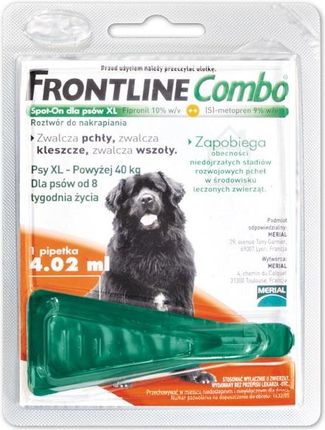 Frontline Combo Spot-On Krople Na Pchły I Kleszcze Xl (40-60Kg) 3Szt