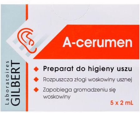 A-Cerumen preparat do higieny uszu dla dorosłych i dzieci powyżej 6 miesiąca życia 5 amp po 2ml