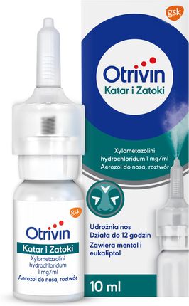 Otrivin 1mg/ml Aerozol do nosa katar i zatoki 10ml
