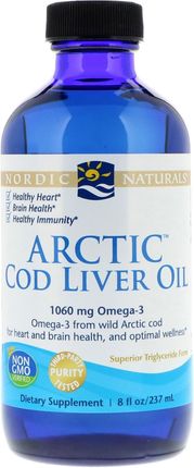 Nordic Naturals Tran Olej Z Wątroby Dorsza Arctic Cod Liver Oil 237ml